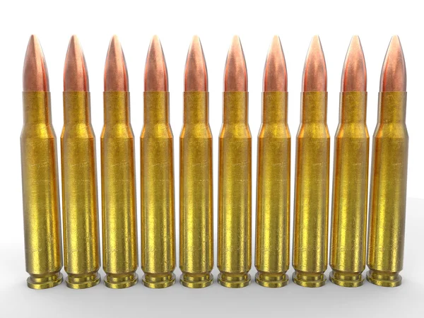 Rifle ammo bullets — Stock Photo, Image