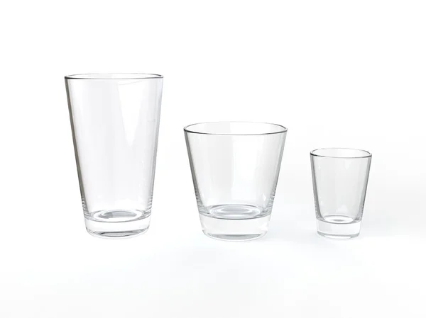 Clean juice glasses — Stock Photo, Image