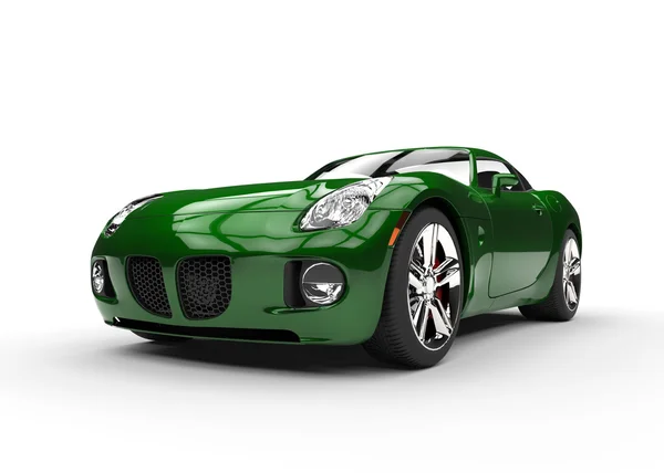 Grön muskel bil skönhet skott — Stockfoto
