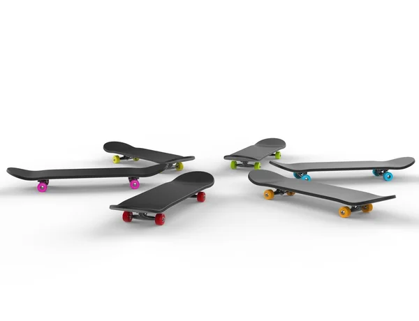 Skates com rodas coloridas — Fotografia de Stock