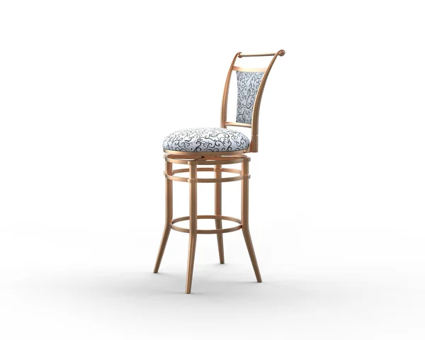 Coffee shop chair on white background. — Stock Photo, Image