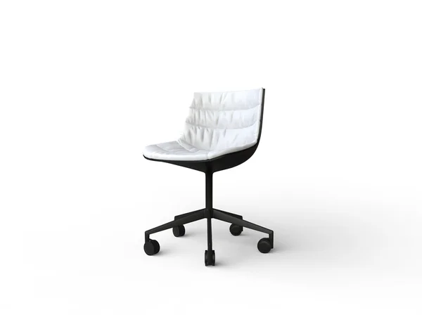 Witte moderne bureaustoel op witte achtergrond. — Stockfoto
