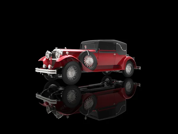 Crimson carro vintage — Fotografia de Stock
