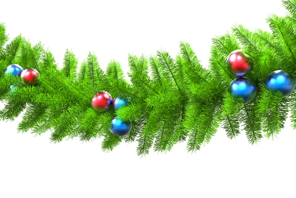 Christmas tree branch - closeup — Stockfoto