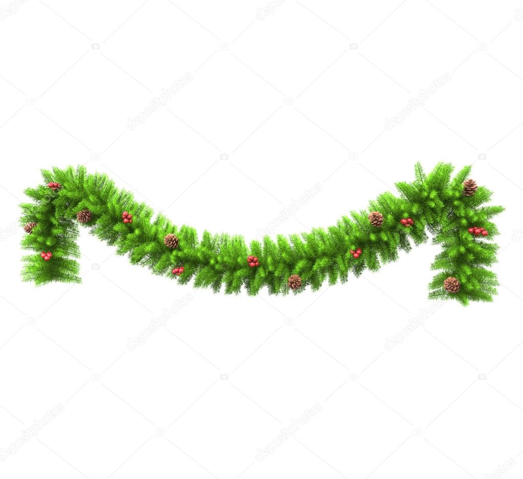 Christmas decorations - green branch