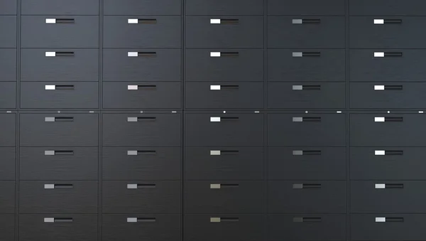 Black Office Cabinets Background — Stock Photo, Image