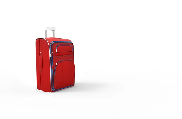 Červená cestovní taška — Stock fotografie