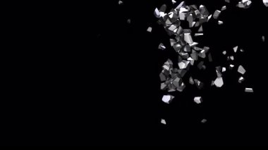 Bir Numara parçalara ayrılıyor ve uçup gidiyor.