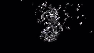 Sekiz Numara küçük parçalara ayrılıyor ve uçup gidiyor.