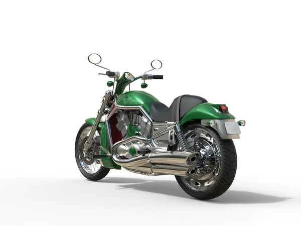 緑のロードスター バイク - 背面図 — ストック写真