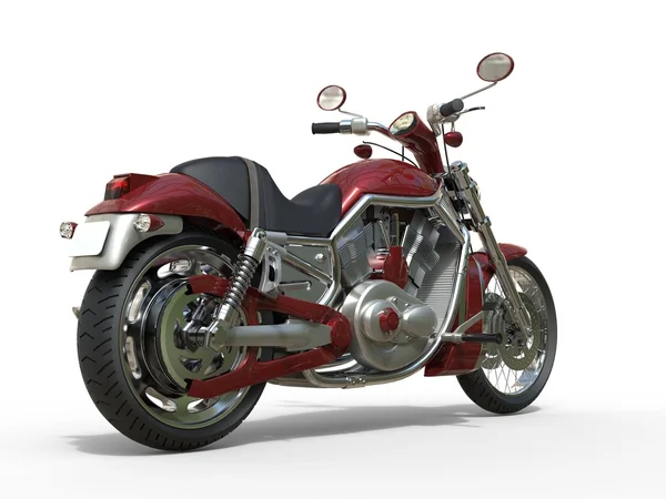赤いロードスター バイク - 背面図 — ストック写真