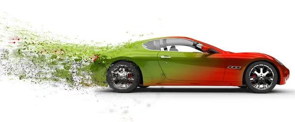 Fast car - paint peeling off — Stock Photo, Image