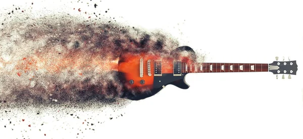 Hard rocková kytara - částice Fx — Stock fotografie