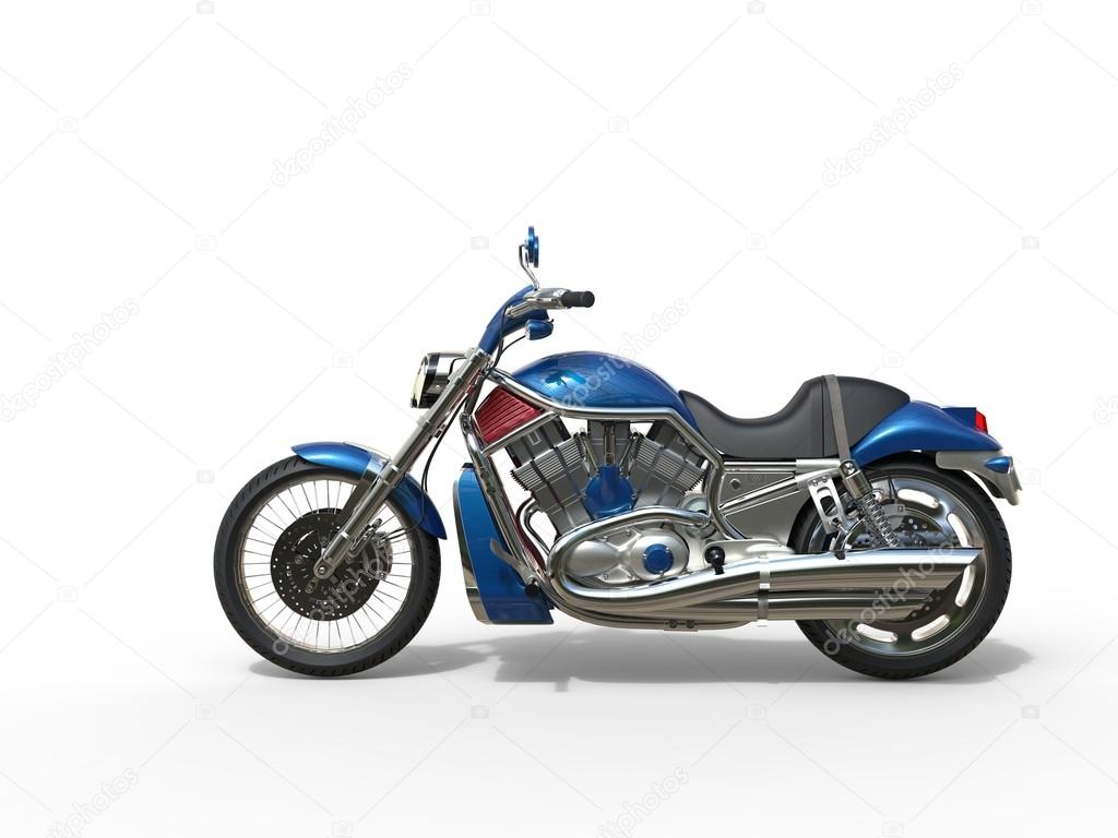 Blue Roadster Bike - Side View