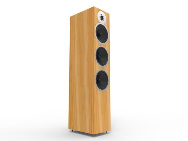 Modern yüksek teknoloji ahşap hoparlör