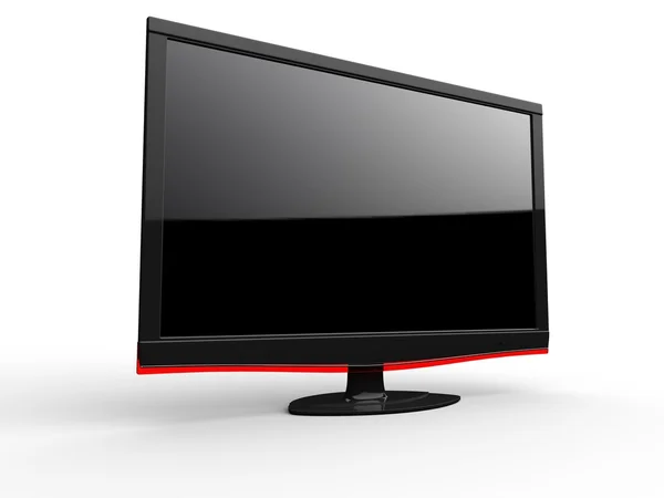 TV met rode rand — Stockfoto