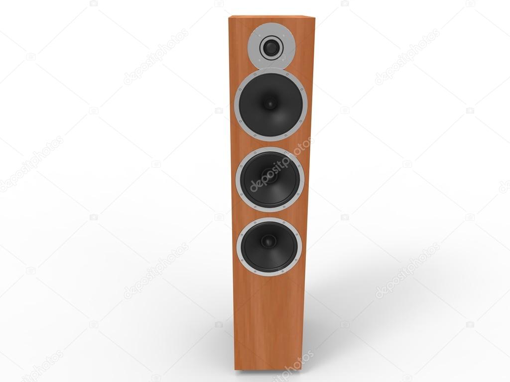 wooden speakers