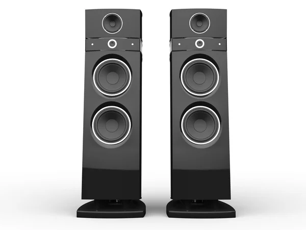 Twee hi-tech luidsprekers — Stockfoto