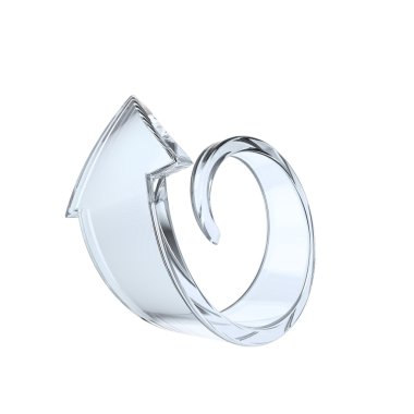 Kıvırcık açık ok simgesi