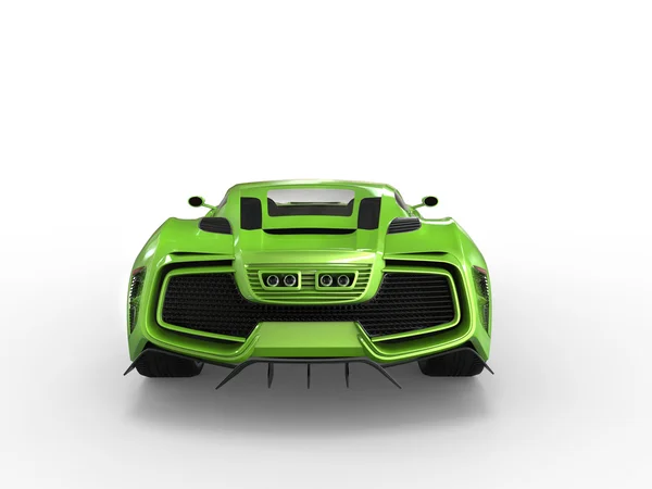 Green Metallic Supercar Konzept — Stockfoto
