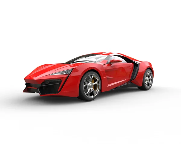 Red Supercar Concept - Studio Shot — Stock Photo, Image