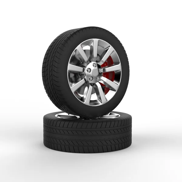 Dos neumáticos de carrera — Foto de Stock