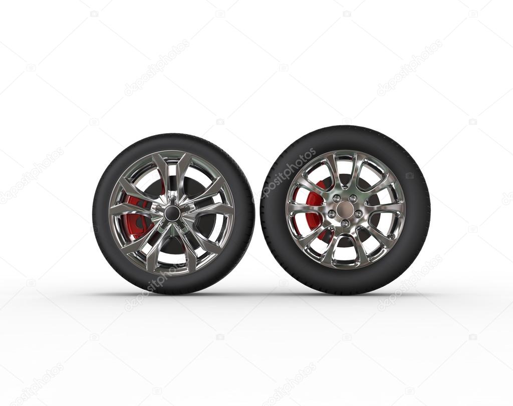 Car wheels - different rims