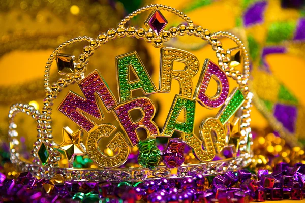 Mardi gras krone dekoration — Stockfoto