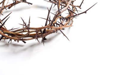A crown of thorns on a white background - Easter. religion. clipart