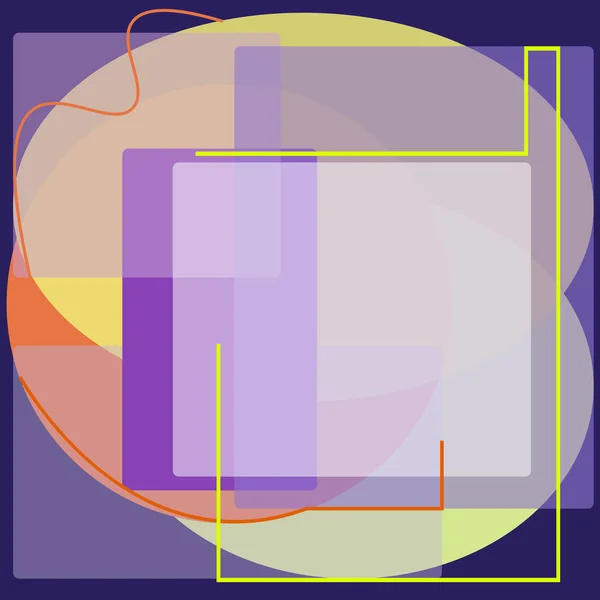 Abstracte Achtergrond 2020 Kleuren Met Vormen Lijnen — Stockvector