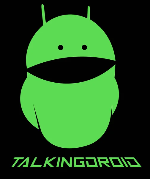 emoticon androidi, konuşan android minimalizmi yaratıcı logo