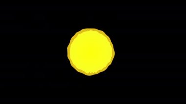 Solar pizza logosu ya da yüz peynirli siyah arkaplan etiketi