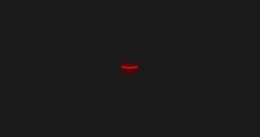 animated lettering logo with hot dog sausage and mustard and the inscription in the form of teeth