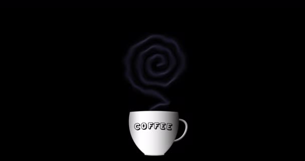 Morning Coffee Vaknar Upp Och Gives God Mood Day — Stockvideo