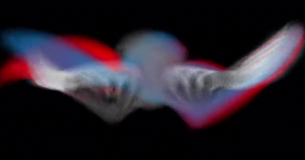 ピアノキーの翼を持つフクロウの形をしたクラシック音楽のロゴ — ストック動画