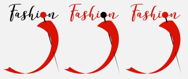 Moda bir dikiş atölyesi ya da birinci dükkan için logo