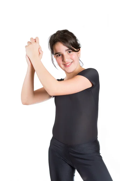 Dziewczyna praktykujących balet — Zdjęcie stockowe