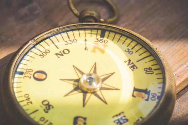 Old Compass Always Marking North — Stock Photo, Image