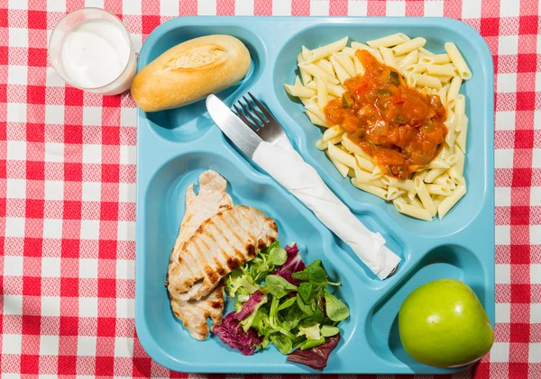 Tray of food — Stock Photo, Image