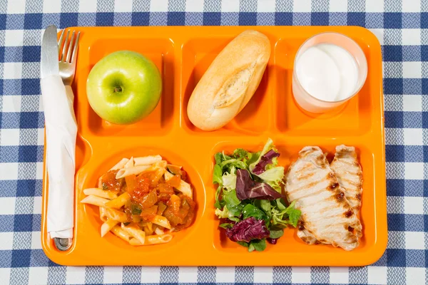 Tray of food — Stock Photo, Image