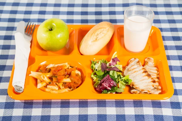 Tray of food — Stock Photo, Image