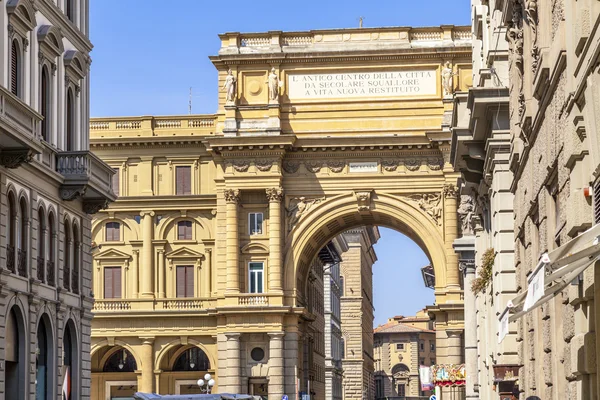 Piazza della Repubblica, Florença, Itália — Fotografia de Stock