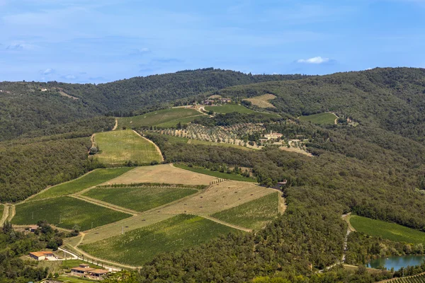 Paisagens da Toscana em Radda Chianti — Fotografia de Stock