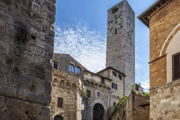 Village typique de San Gimignano — Photo