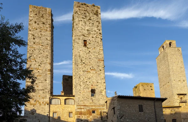 Falu san Gimignano térképén — Stock Fotó