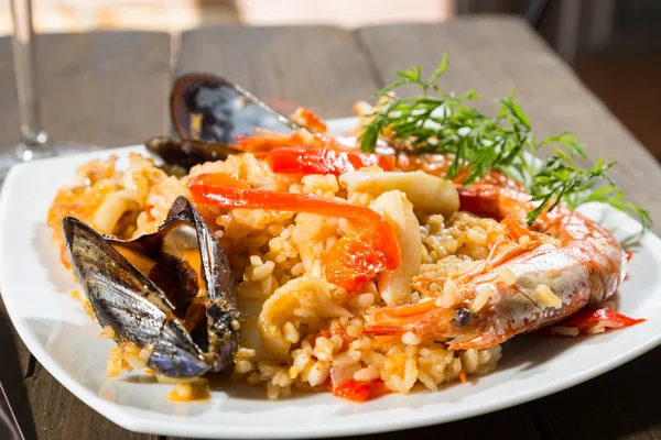 Paella Valenciana — Stock fotografie