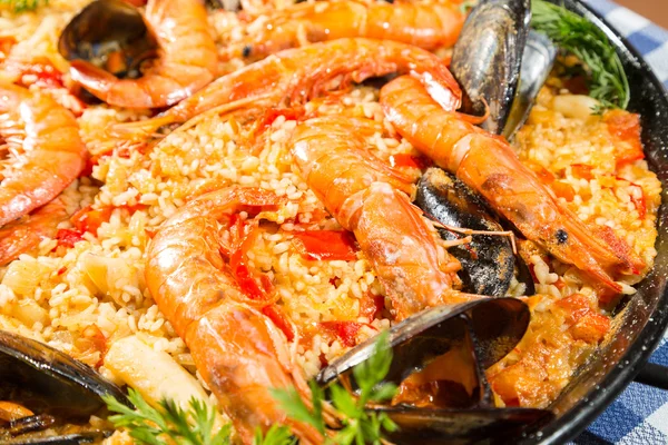 Paella valenciana — Stockfoto