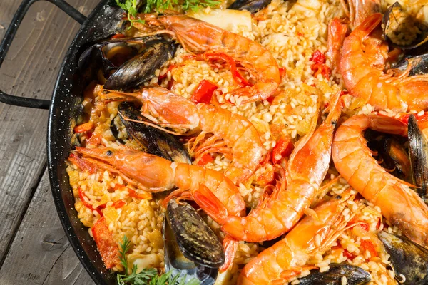 Paella Valenciana — Stockfoto