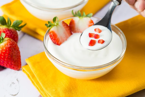 Strawberry Yogurt — Stok Foto