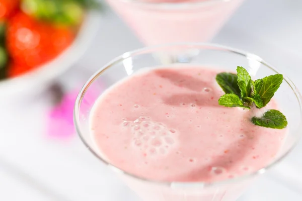 Batido de fresa — Foto de Stock